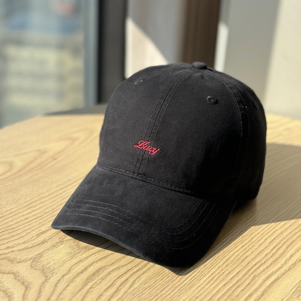 Korean-style small letter embroidered soft-top hat for women2026New baseball cap for men, makes the face look smaller, casual and versatile