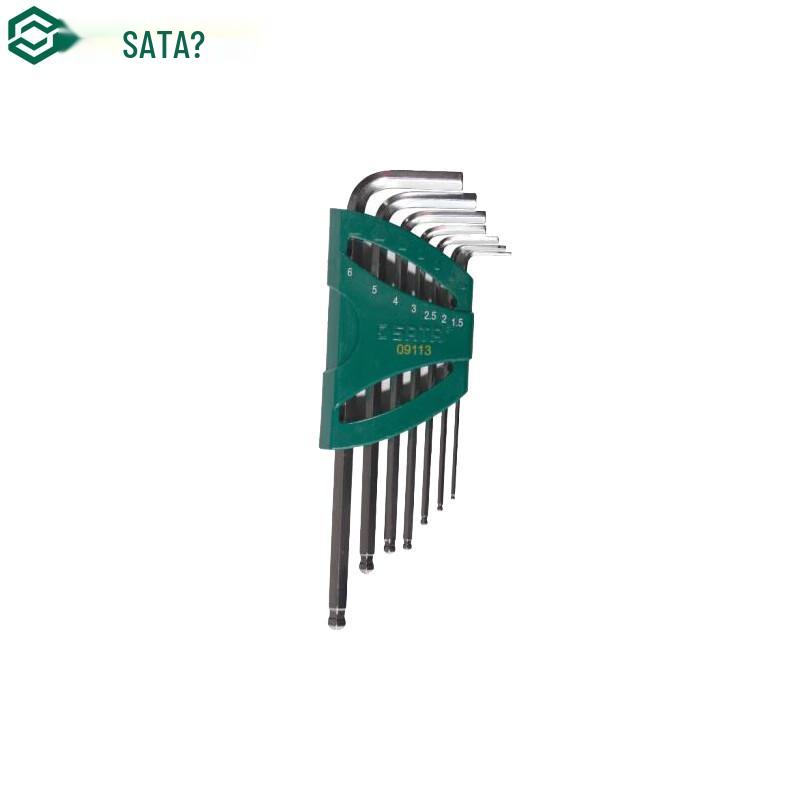 SATA Набор из 7 удлиненных шестигранных ключей с шаровым наконечником
