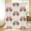 Non-Shedding Christmas Themed Flannel Throw Blanket – Soft & Cozy Winter Warm Blanket for Home, Binge-Watching, Daily Comfort