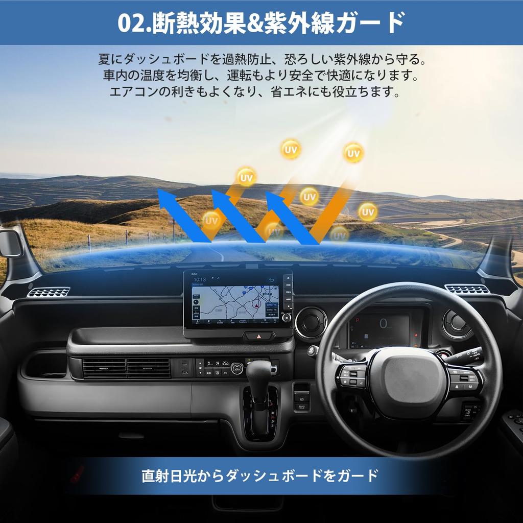 Cartist Honda JF5 JF6 Коврик для приборной панели Чехол для приборной панели Октябрь 2023 Текущая модель Специально разработанный защитный коврик для приборной панели с защитой от солнца Тепло