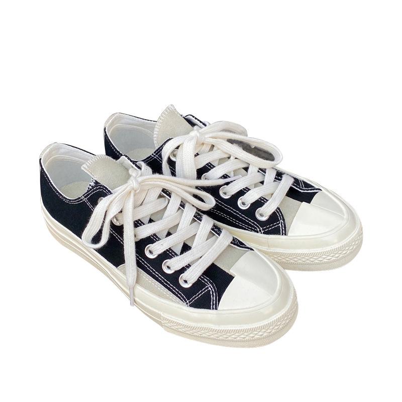 New White Canvas Shoes Low-cut Vulcanized Shoes 2024 Retro Luxury Brand Women Shoe Comfortable Student Sneakers Zapatillas Mujer