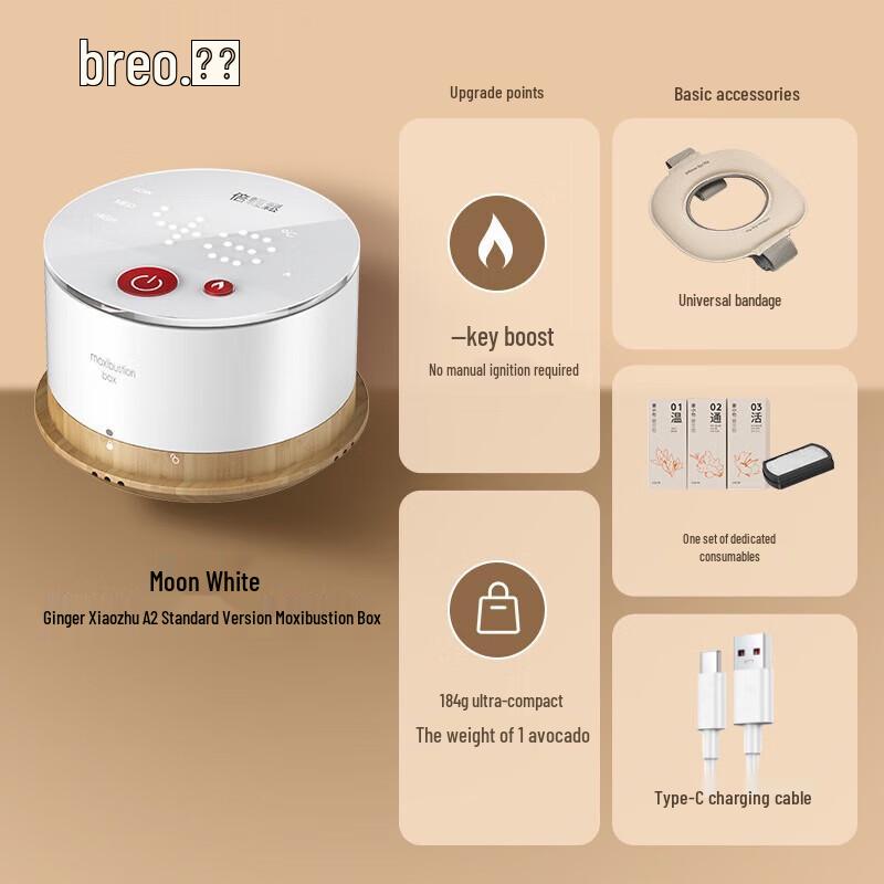 Breo A2 Mini Portable Smokeless Electronic Moxa Device