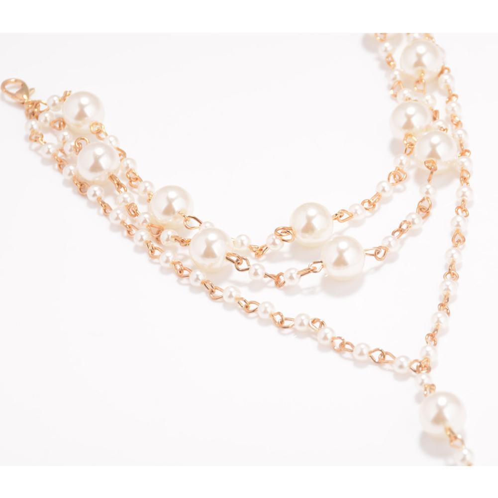 1pcs Women Elegant Pearl Foot Chain Fashion Beach Delicate Foot Anklet