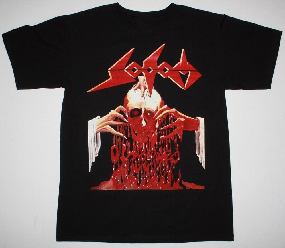 SODOM BAND ОДЕРЖИМЫ ЖЕСТОКОСТЬЮ Новая Редкая Черная Мужская Футболка S4XL РЕПРИНТ AC624 Унисекс Футболка