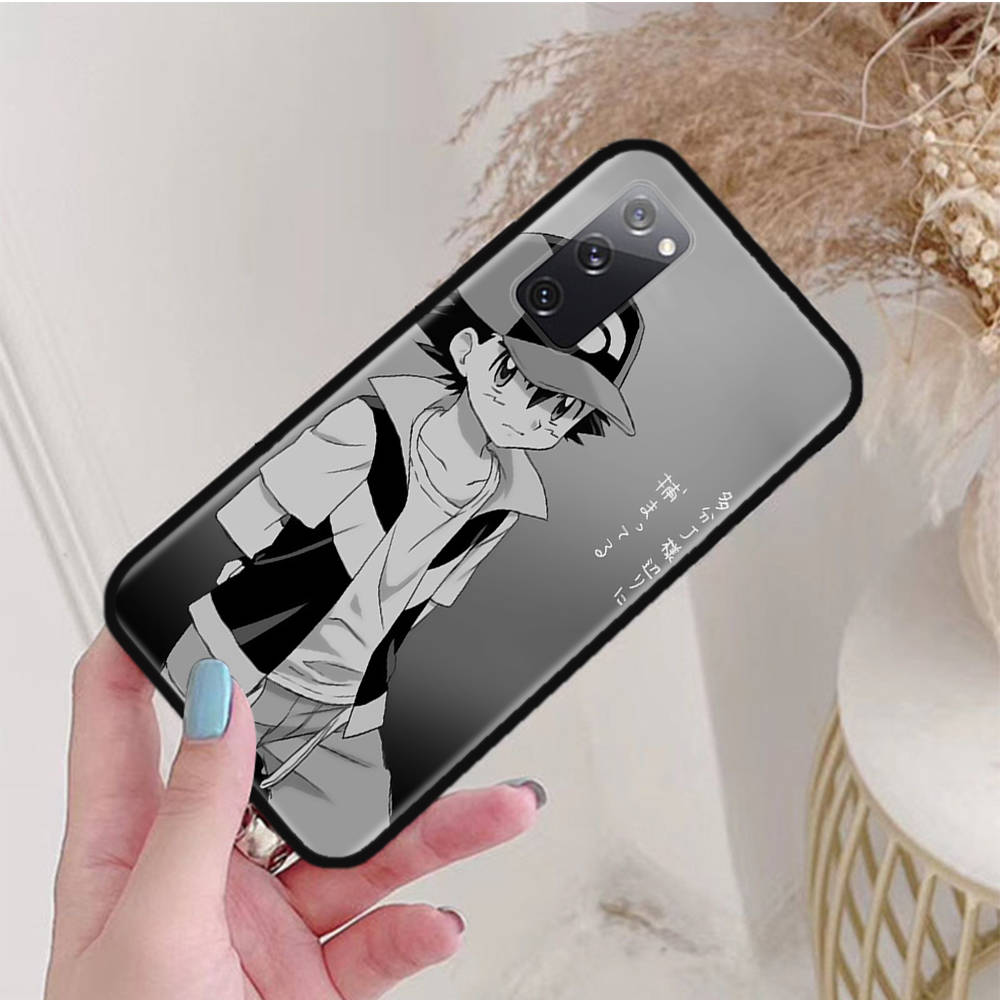 Черный чехол для OPPO Reno 8 6 5 4 Pro Plus Find X3 A17 A3 A31 A38 A40 A53 A54 A55 A74 A76 A78 A77 A80 A94 A95 A96 Lite P-35 Милые Покемоны Пикачус