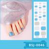 Semi-cured Gel Toe Nail Stickers Four-pointed Star Toe Gel Nail Art Stickers Nail Polish Glue Nail Stickers