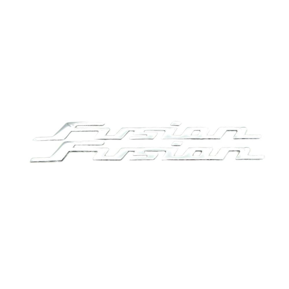 FIQ1 Motorcycle New Fuel Tank Gas Stickers ABS Plastic Chrome Decal 3D Emblem Badge Decals For Honda FUSION 250 Fusion250 TypeX 2003