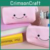 Розовый Милый Улыбающийся Пом Пенал Большой Вместимости Плюшевая Сумка для Хранения Для Студентов