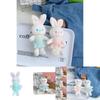Adorable Plush Rabbit Keychain Soft Pp Cotton Stuffed Animal Cute Hanging Doll
