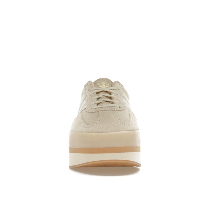 Adidas Gazelle Stack Sand Strata Gum Women Sneakers Cream Cream-White JQ7666