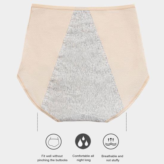 Женские трусики однотонные, большого размера, мягкие, с высокой талией, бесшовные, эластичные, период