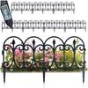 Black Garden Fence 60X33 Cm 8 Pcs.
