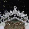 Свадебная корона сплав тиара аксессуары свадебное платье высокого класса свадебная королева принцесса корона атмосферные аксессуары для волос