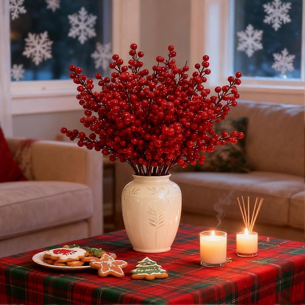 30 pcs Simulated Holly Fruit Fortune Fruit Flower Festival Decorations