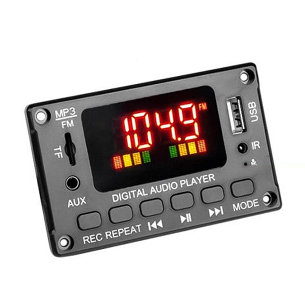 Bluetooth 5.0 6-12v MP3-плеер Декодер Плата Усилитель Автомобильный FM-радио Модуль