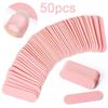 50pcs/pack Double Side Nail Files Mini Wood Sanding Buffer Block Set Professional Nail Art Tools