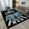 3D Printing Retro Racing Pattern Art Carpet Bedroom Living Room Cool Old Car Floor Mat Home Decoration Non-slip Floor Mat Carpet