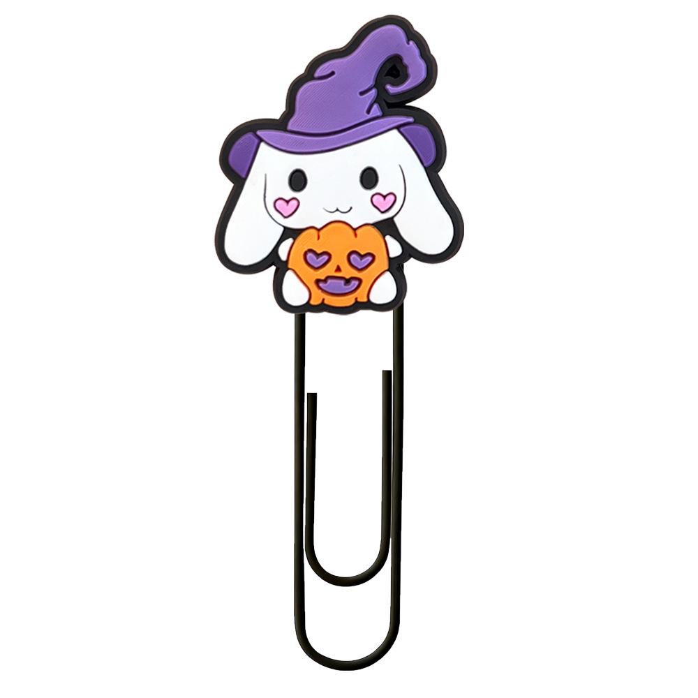Набор из больших и милых скрепок-закладок для книг Sanrio Halloween, ПВХ, мультяшные