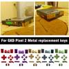 Metal Replacement Buttons For GKD Pixel2 Handheld Game Console Controller Buttons Kit Retro Game Key Buttons For GKD Pixel 2
