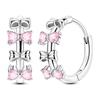 925 Silver Bow Drop Earring For Woman Pendientes Earring Fine Jewelry