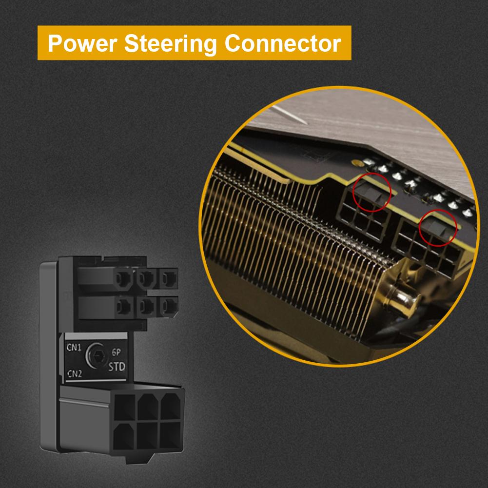 ATX 8PIN 6pin PCI-E 8pin разъем «мама-папа» под углом 90/180 градусов для настольных компьютеров, видеокарта, разъем усилителя руля для графического процессора
