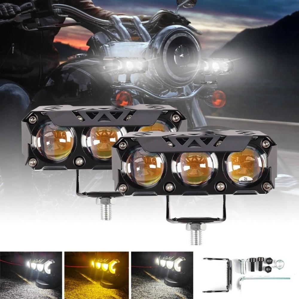Waterproof Super Bright Headlights Shock-proof Fisheye Lights Motorcycle LED Spotlights Trucks