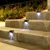 Solar LED Garden Light Stairs Deck Lamp Outdoor Lighting Waterproof Solar Step Light Lamp for Patio Yard Garden Pathway Decor HMM