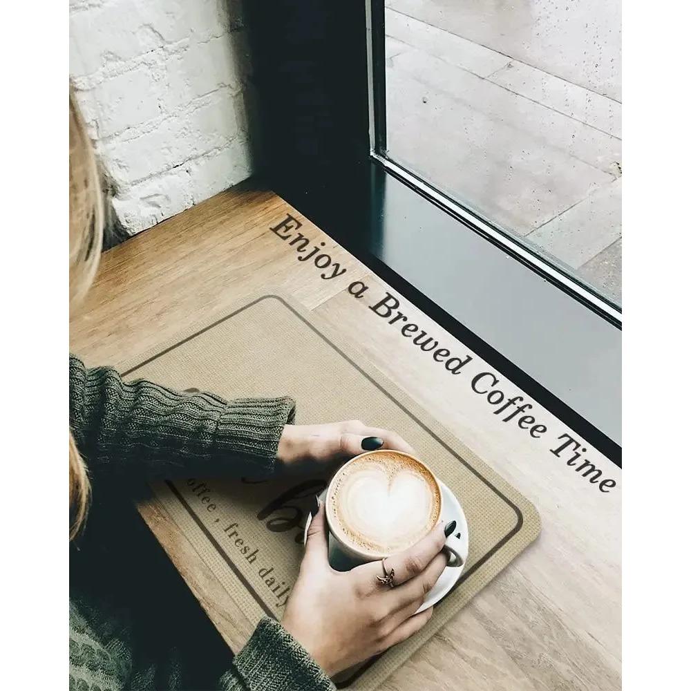 Большой кухонный супервпитывающий коврик для посуды, коврик для слива кофе, коврик для сушки, быстросохнущий коврик для слива ванной, кухонный кран, подставка для столовых приборов