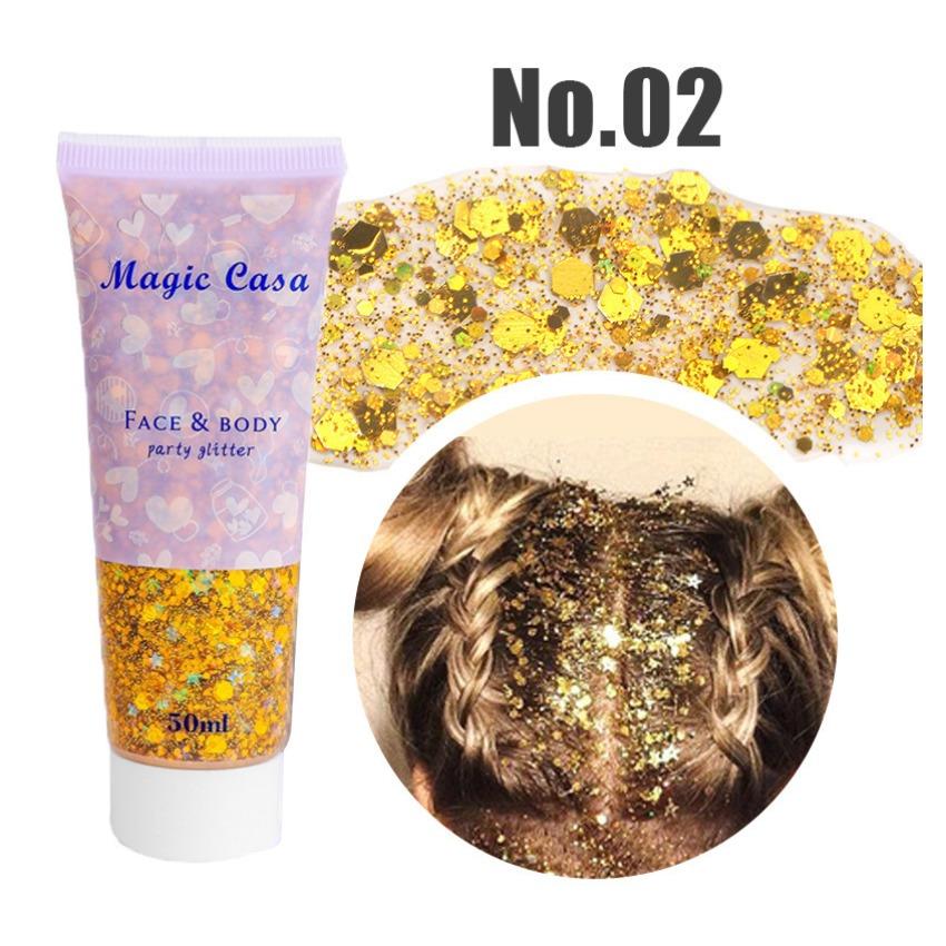 Чешуя русалки блестки гель, лицо тело губы блестки тени для век красочный поляризованный сценический макияж