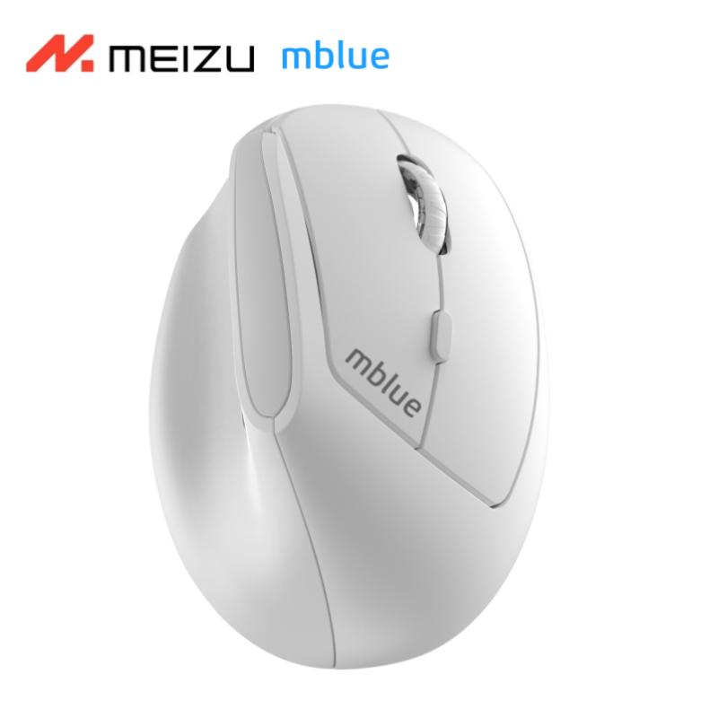 MEIZU mblue M206 Pro 2.4G беспроводная мышь вертикальная бесшумная мышь 4000DPI 580mAh мышь для MacBook для Windows белая
