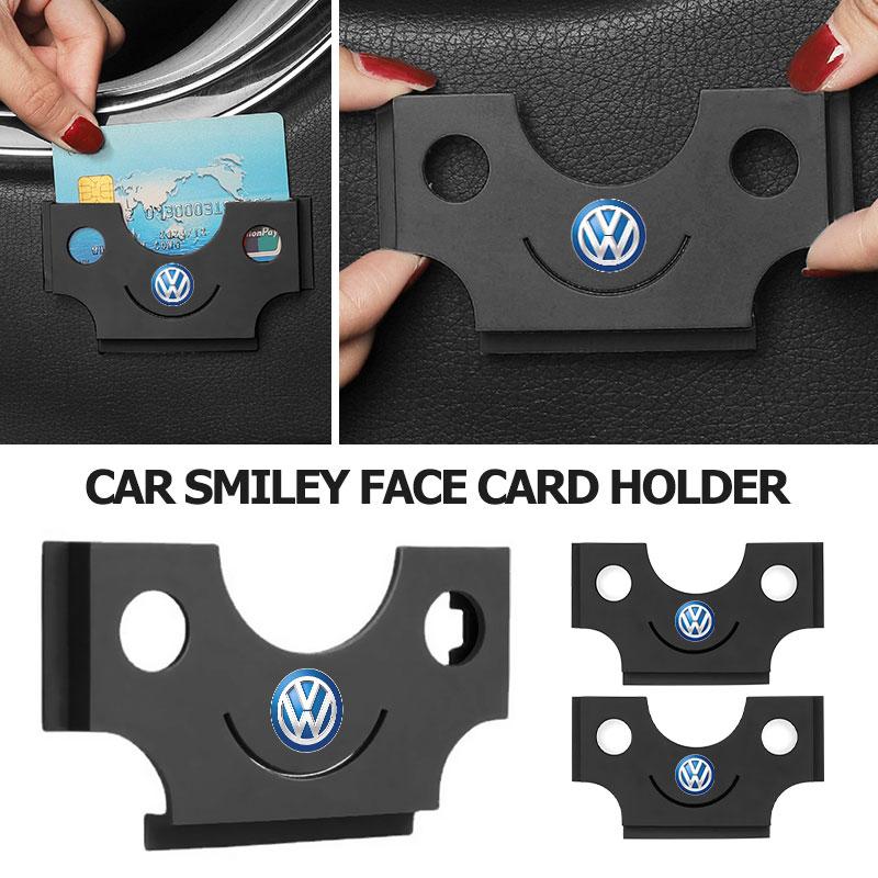 For Volkswagen VW Car Multifunctional Card Holder Adhesive Card Holder Ticket Holder ID Paper Storage Polo Jetta Sagitar MagotanKD3