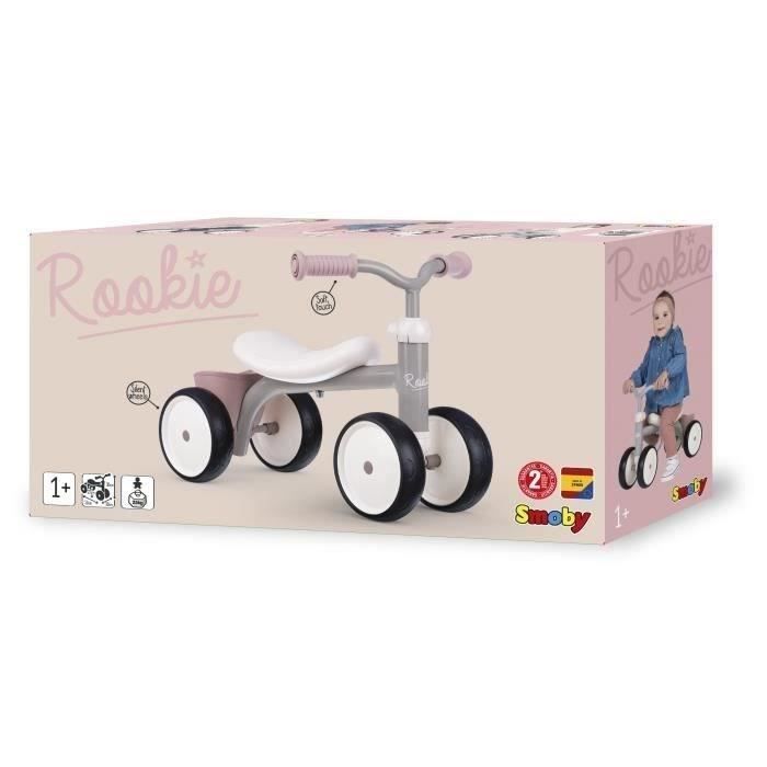 Porteur Rookie Rose en métal pour enfant dès 12 mois - Smoby