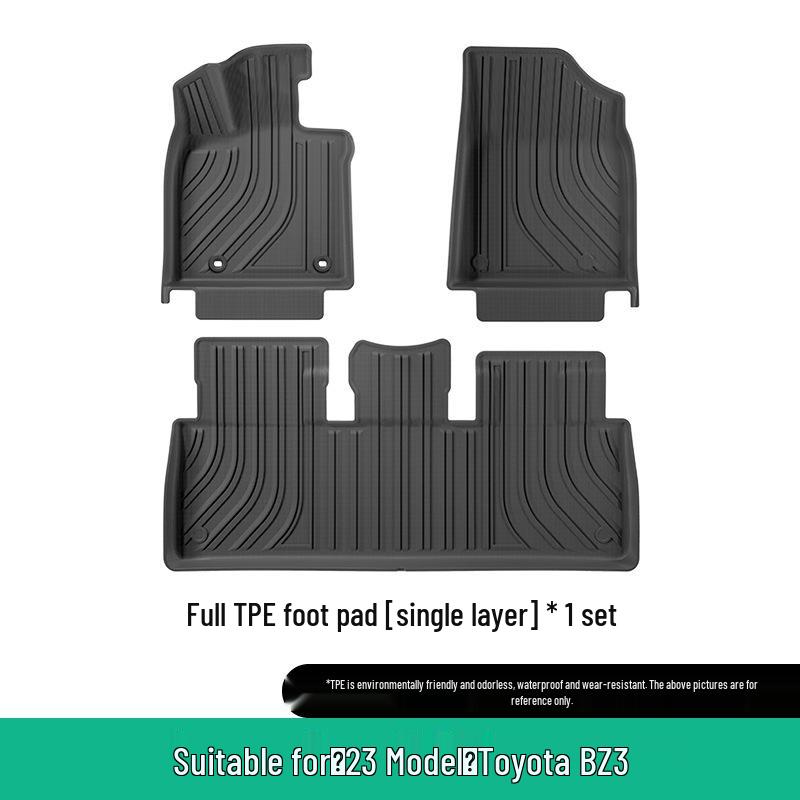 Экологичные напольные коврики и коврик в багажник из ТПЭ для Toyota BZ3 2023 г.