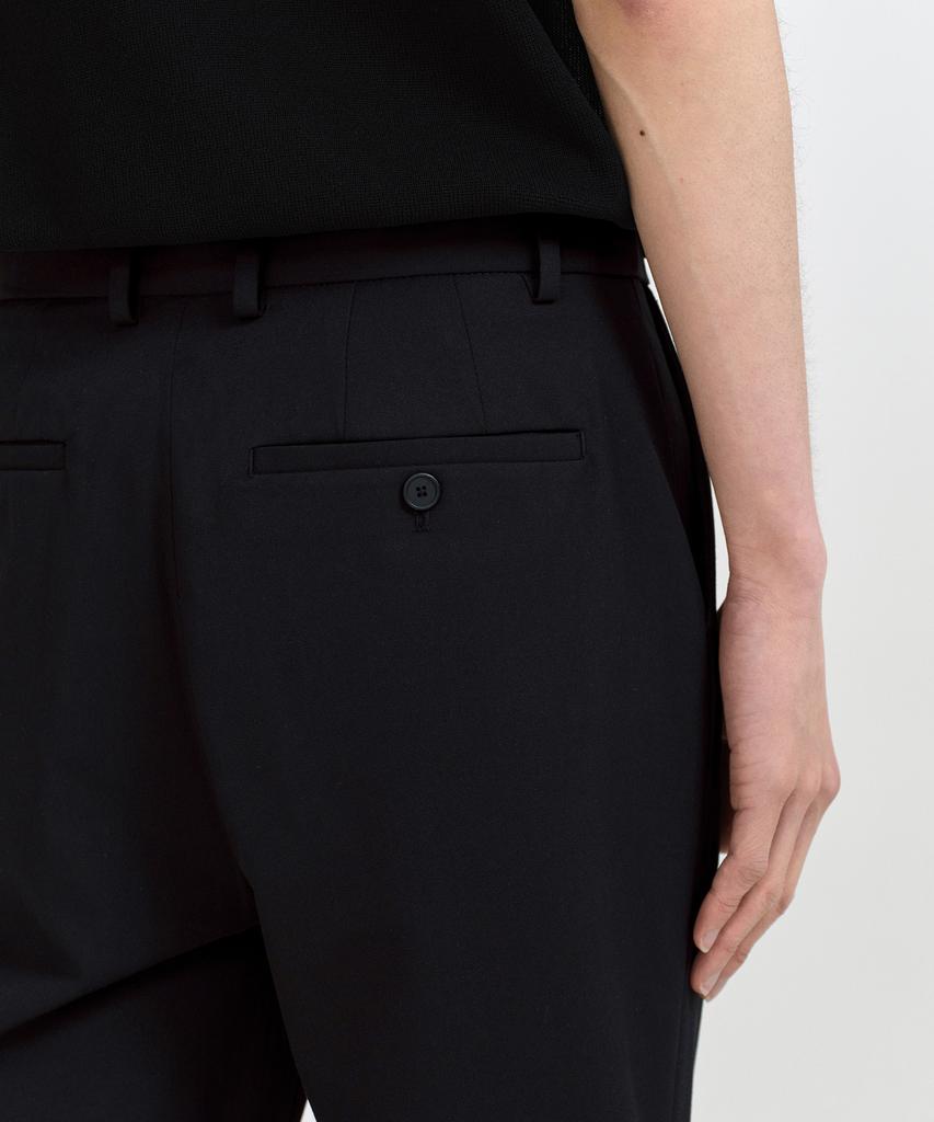 MUSINSA STANDARD Super Wide Hidden Banding Slacks [Black]