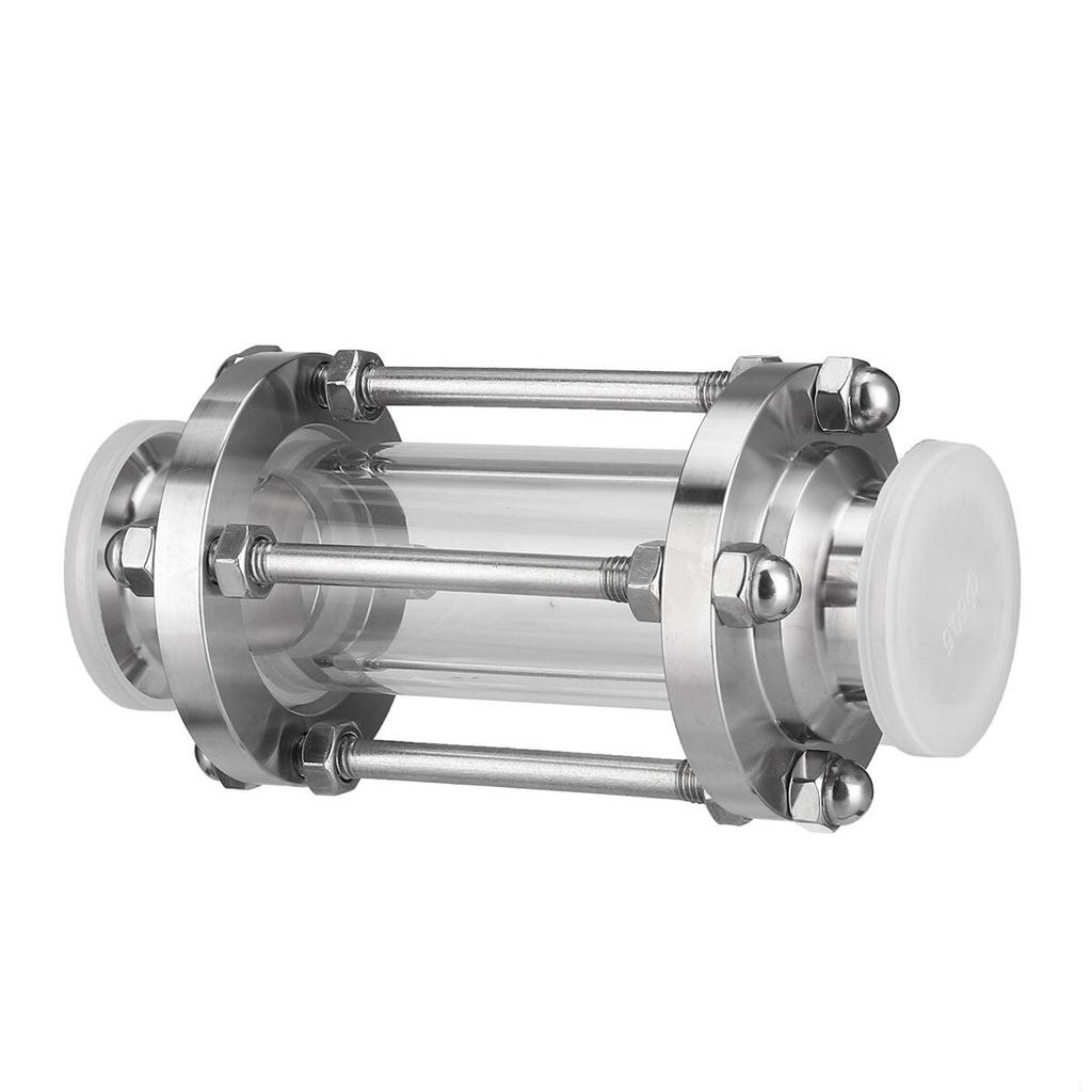 1.5" Tri Clamp Clover Sanitay Flow Sight Glass Diopter Fit 38mm Pipe OD SUS 304 Stainless Steel Fitting Homebrew Diary Product