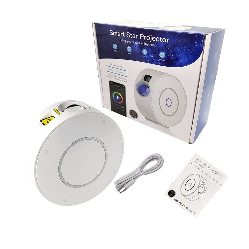 Smart Star Projector With App Voice Control Remote Rgb Lighting Perfect For Bedroom Home Party Night Ambient Light