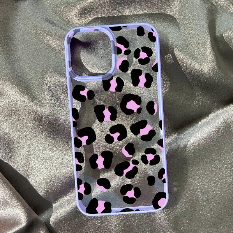 INS Черный чехол для телефона с леопардовым принтом для iPhone 16 15 11 12 13 14 Pro Max 13 12 Mini 15 16 Plus Мягкий ударопрочный бампер Чехол Funda