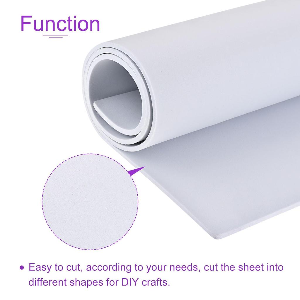 DMiotech 2 шт. 35 см x 100 см x 5 мм, толщина 5 мм, лист пены EVA для творчества и творчества, лист пены для творчества, белый