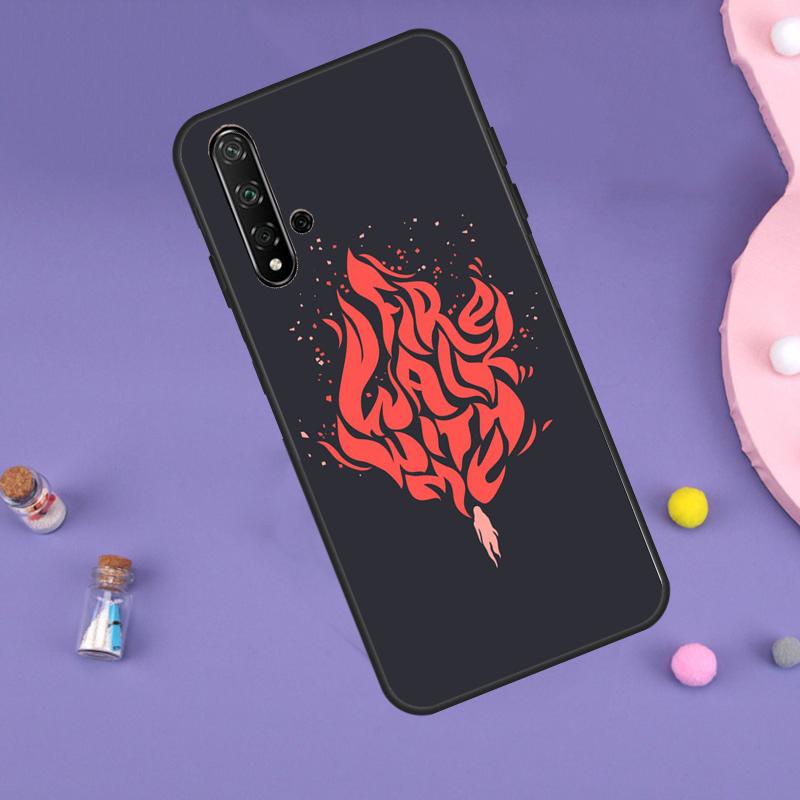 Огонь, иди со мной Твин Пикс Для Huawei Nova Y61 Y60 Y70 Y72 Y73 Y90 Y91 9 10 SE 7i 8i 11i 12i P30 P40 Lite P60 Pro Чехол