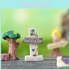 Adorable Zakka Resin Direction Sign Stumps For Moss Micro Landscape Decoration