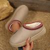 Зимние женские домашние тапочки 2025 Новые элегантные шлепанцы большого размера Женская домашняя обувь Женские тапочки на платформе Пушистые тапочки Женские