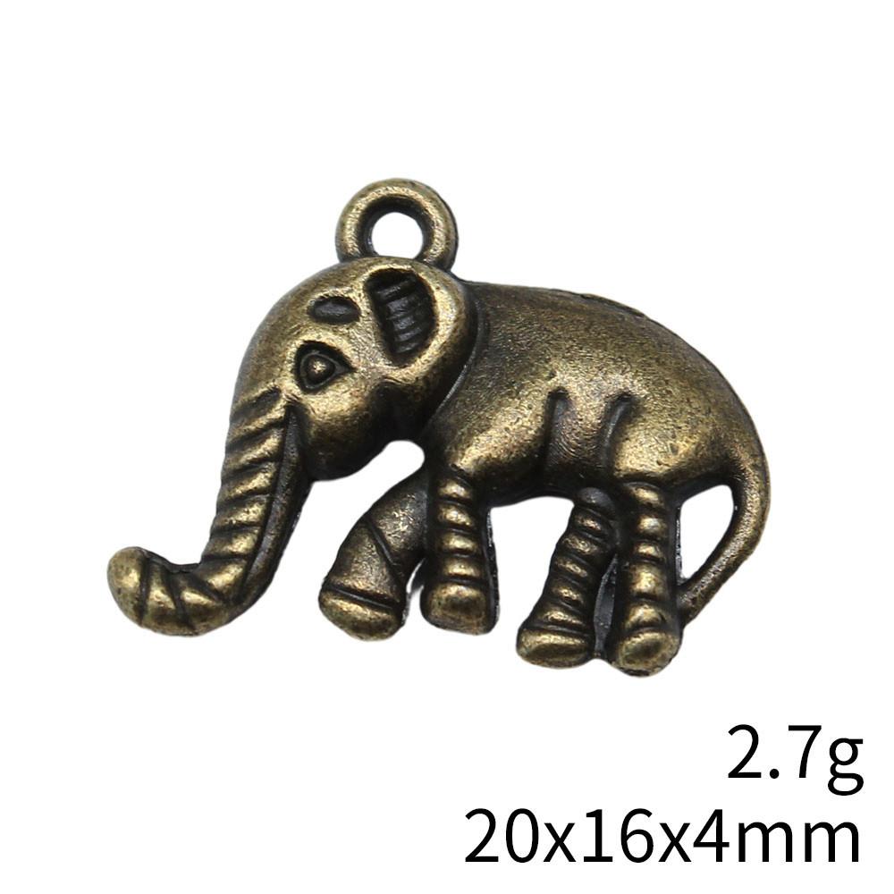 Рождественские украшения Шарм Итальянский браслет Маленькие шармы в виде слонов Подвеска Сувенирные подвески для изготовления ювелирных изделий