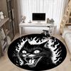 1pc FlamingFeline Office Round Area Rug, Under Office Chairs Bedroom Living Room Home Decor, Room Deco, Available in Various Sizes