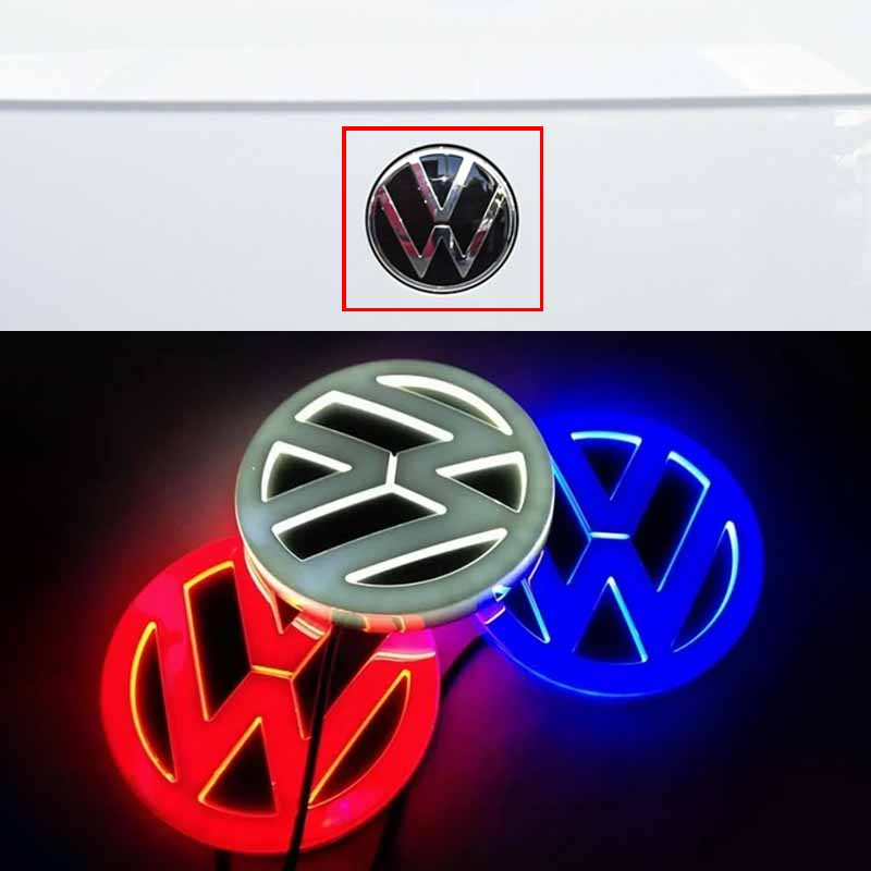 Для VOLKSWAGEN Новый 11 см Светодиодная Задняя Наклейка-Значок на Багажник Для VW Polo Golf Jetta Beetle CC Tiguan Touran Passat MK7 MK5 B5