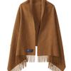 ABRAHAM MOON Merino Wool Shawl 70cm - Chocolate