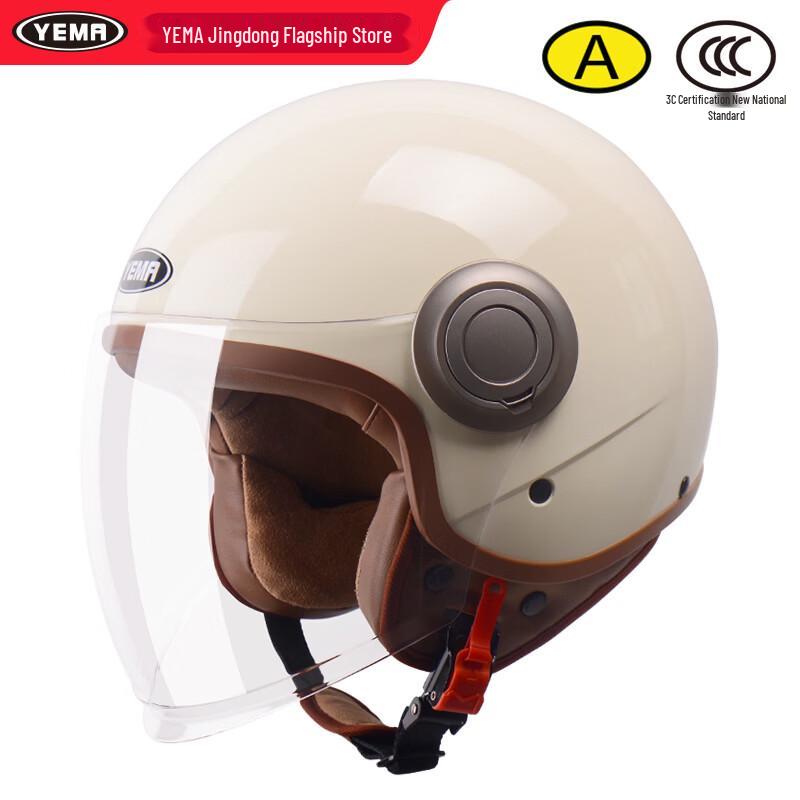 YEMA 611S Винтажный 3/4 Мотошлем