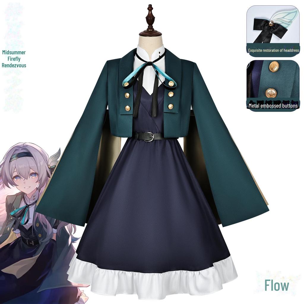 Golden Fox Midsummer Firefly Rail Cosplay Costume