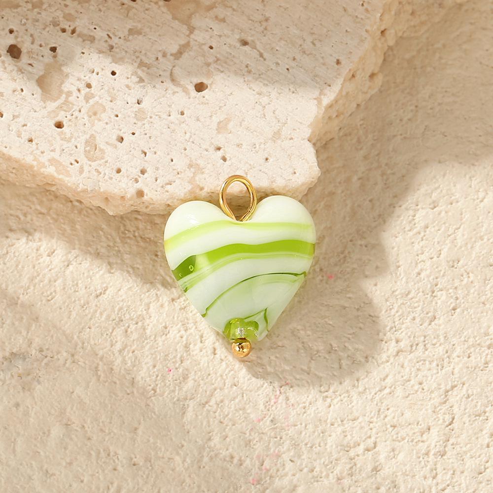 Colorful Ceramic Palm Eye Heart Snowman DIY Jewelry Accessories
