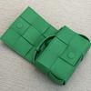 [Pre-Owned] Bottega Veneta Mini Cassette Bag 'Parakeet/Gold' - Excellent #U0NQCR