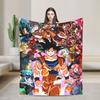 DBZ Япония Мультфильм Плед Велюровый Гоку Ультра-Мягкий Плед для Кровати Коврик для Кровати